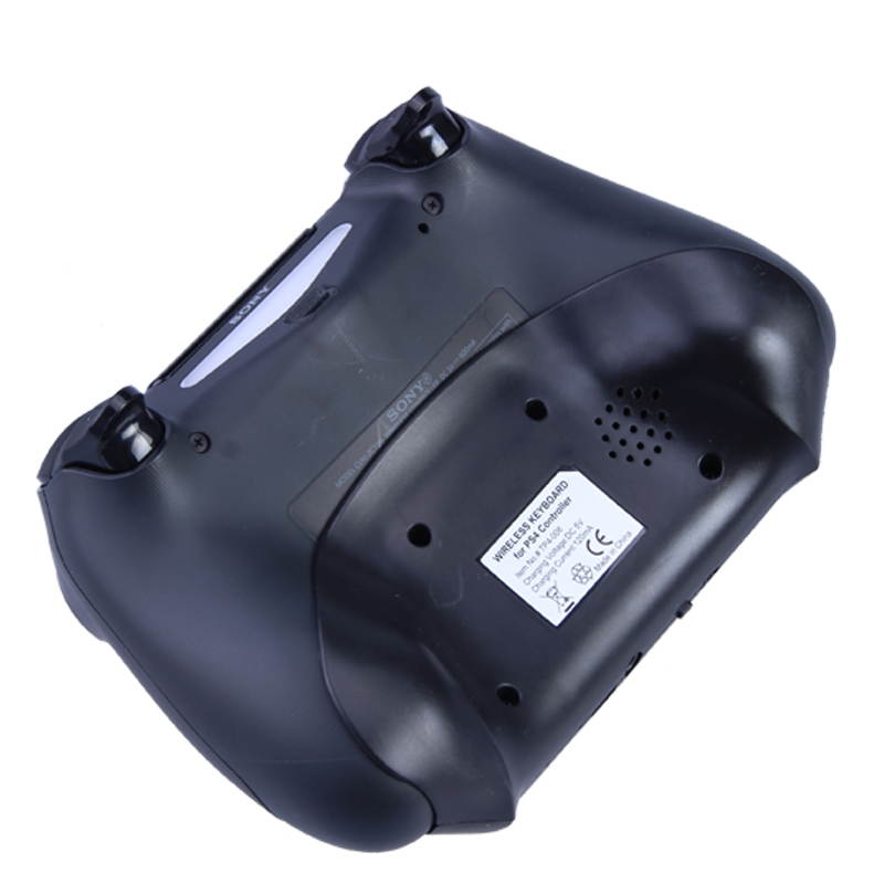 BS-MALL Black Mini Bluetooth Wireless Chatpad Message Game Controller Keyboard for Playstation PS4 Controller