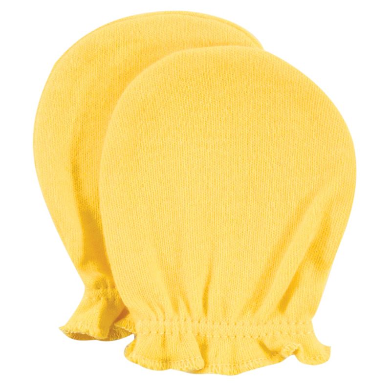 Luvable Friends Baby Cotton Scratch Mittens 4pk, Owl, One Size