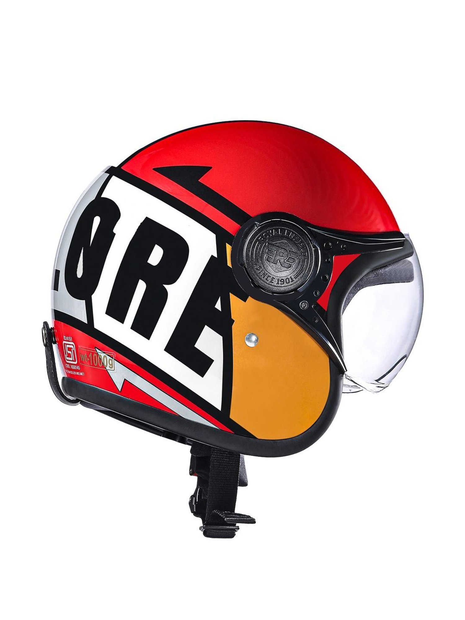 Royal Enfield Red Printed Large Helmet