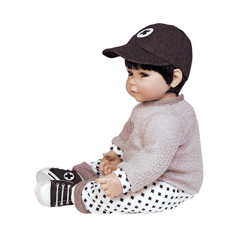 Adora Toddler Doll Bubba Bear Boy Doll with appliqud Sweater, Patterned Pants and Black Sneakers, 20 inches