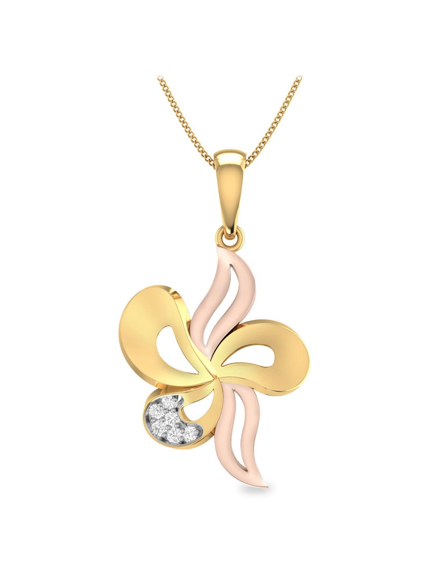 PC Jeweller Dallon 18k Gold Pendant without Chain for Women