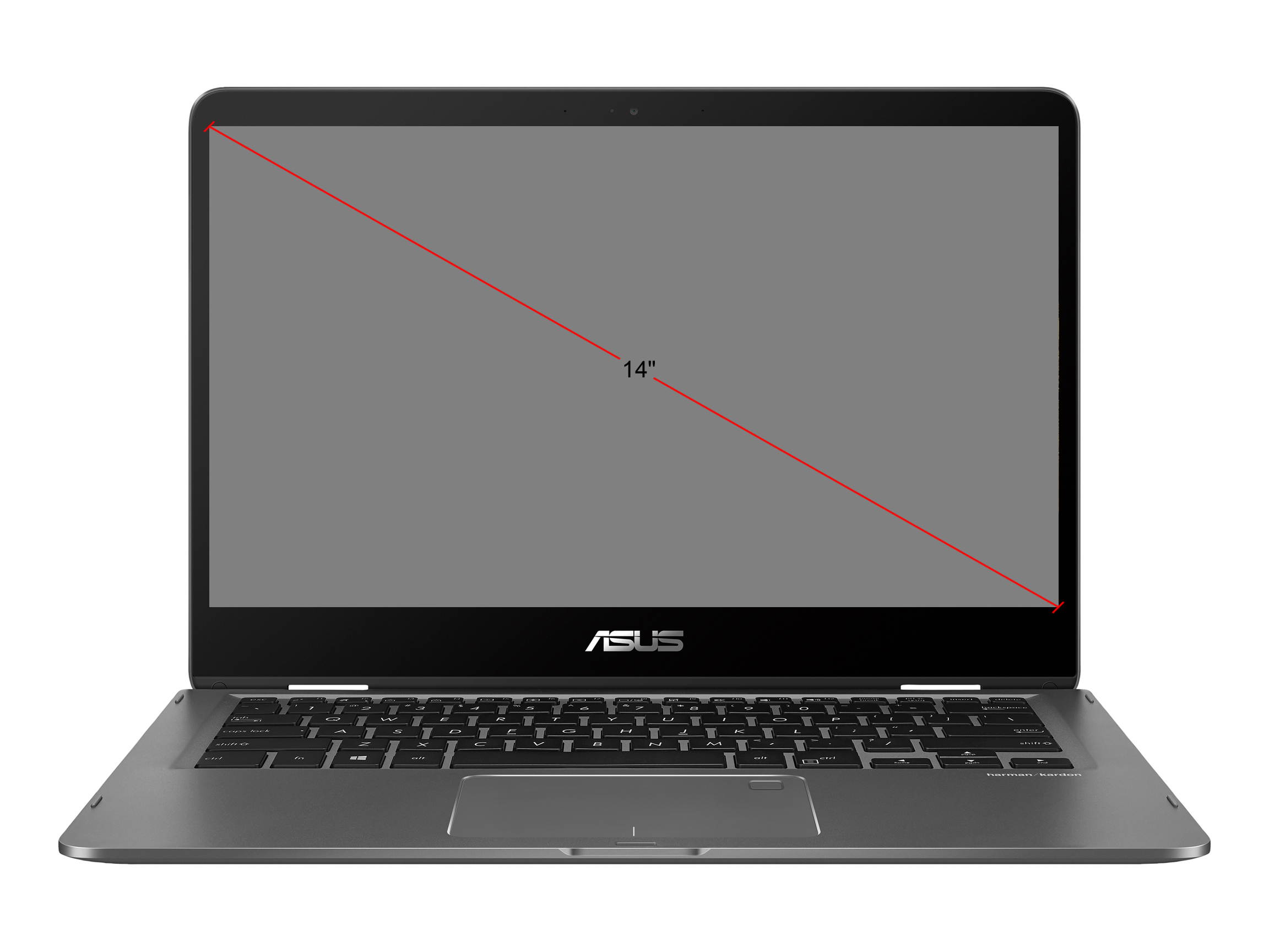 ASUS ZenBook Flip UX461FA-DH51T 2-in-1 Laptop Intel Core i5-8265U 1.60 GHz 14" Windows 10 Home 64-bit