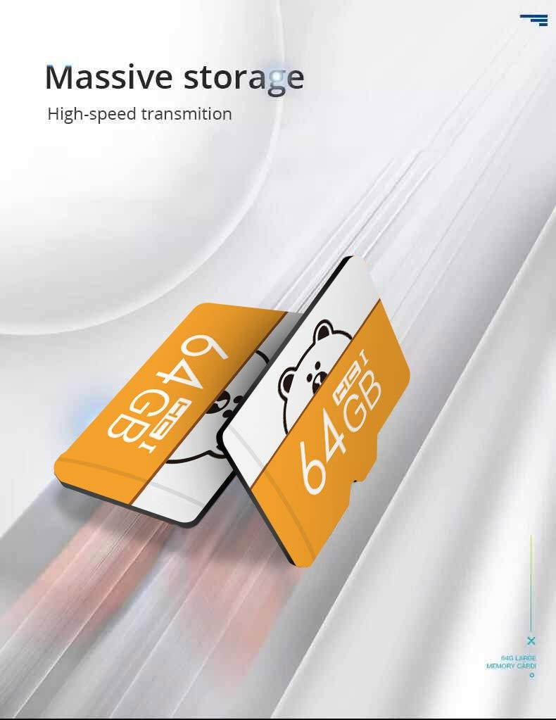 ACHICOO Cartoon Micro SD Card Memory Card Flash Memory Microsd for Smartphone 32G