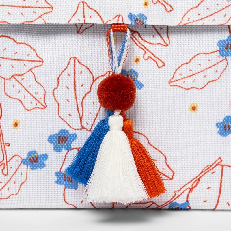 Fold Over Lunch Blue Line Floral - Opalhouse™