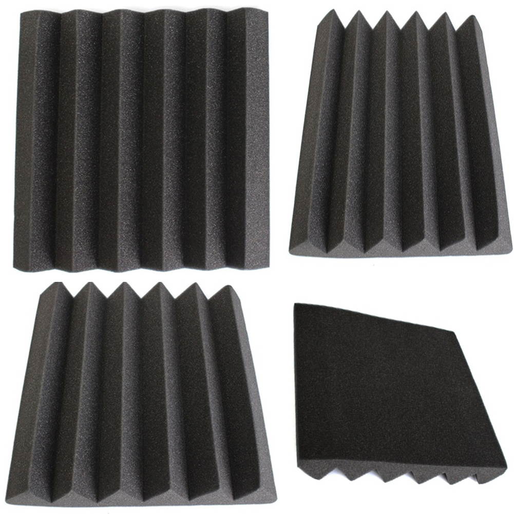 5 PACK 12" X 12" X 2" Acoustic Foam Panel Wedge Studio Soundproofing Wall Tiles
