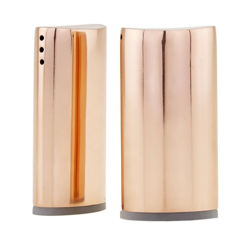 Old Dutch 2pc Copper Oval Salt and Pepper Shaker Set