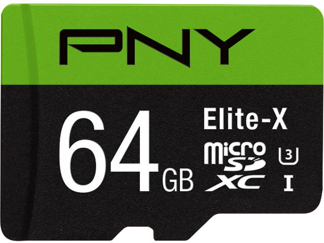 PNY 256GB Elite-X microSDXC UHS-I/U3 Class 10 Memory Card with Adapter, Speed Up to 100MB/s (P-SDU256U3100EX-GE)