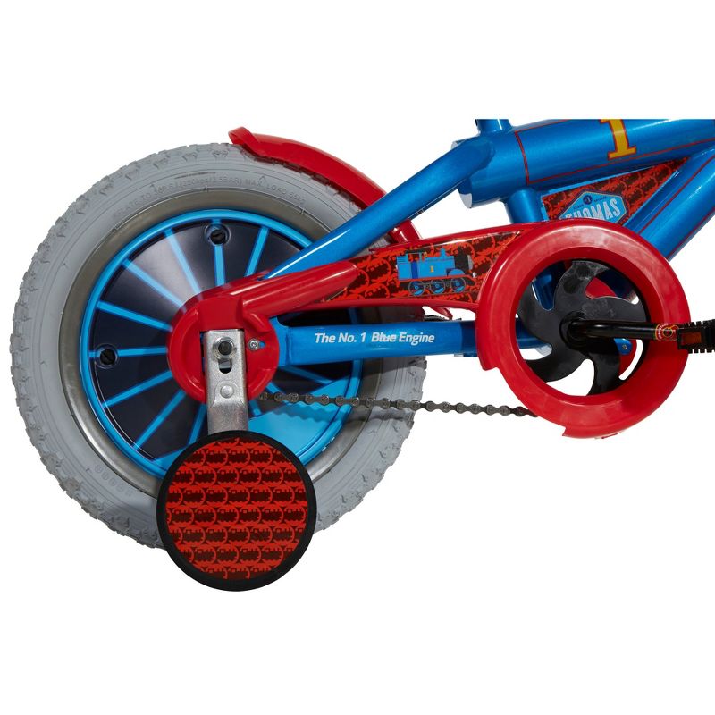 Dynacraft Children's Custom Thomas and Friends Themed Beginner Street Bike with Removable Training Wheels, 14-Inch