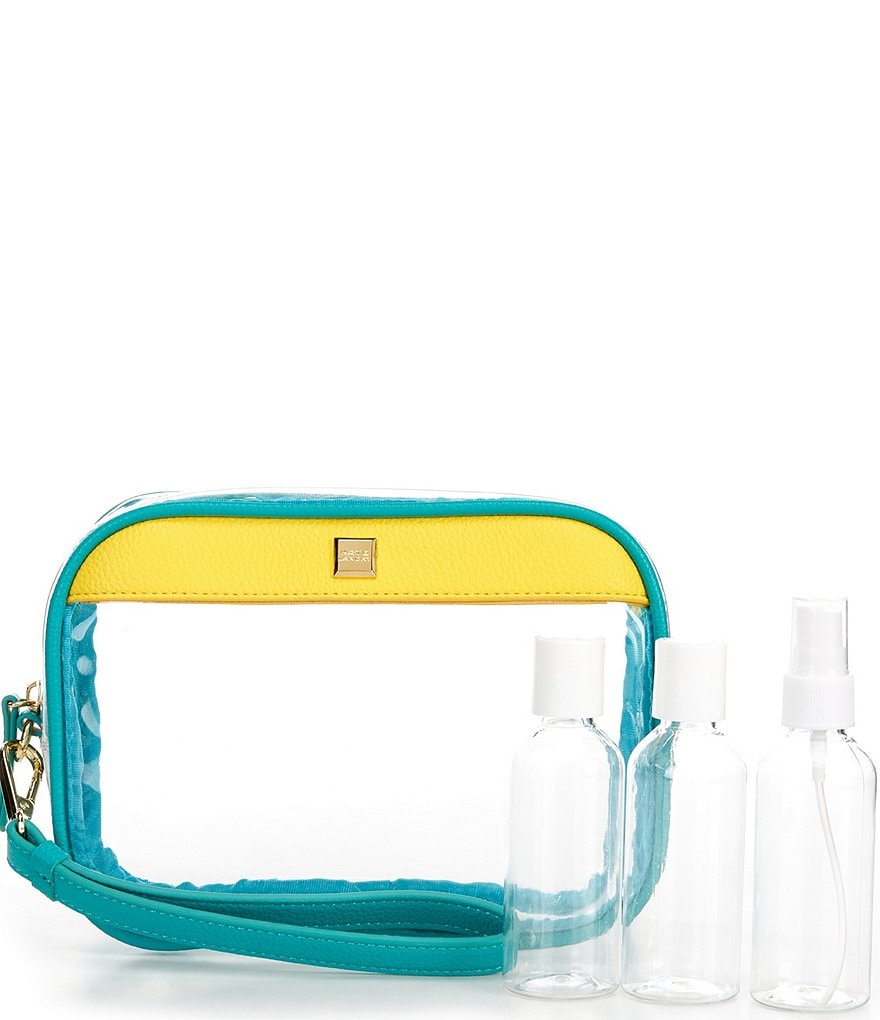 Kate Landry Clear Travel Case With Bottles