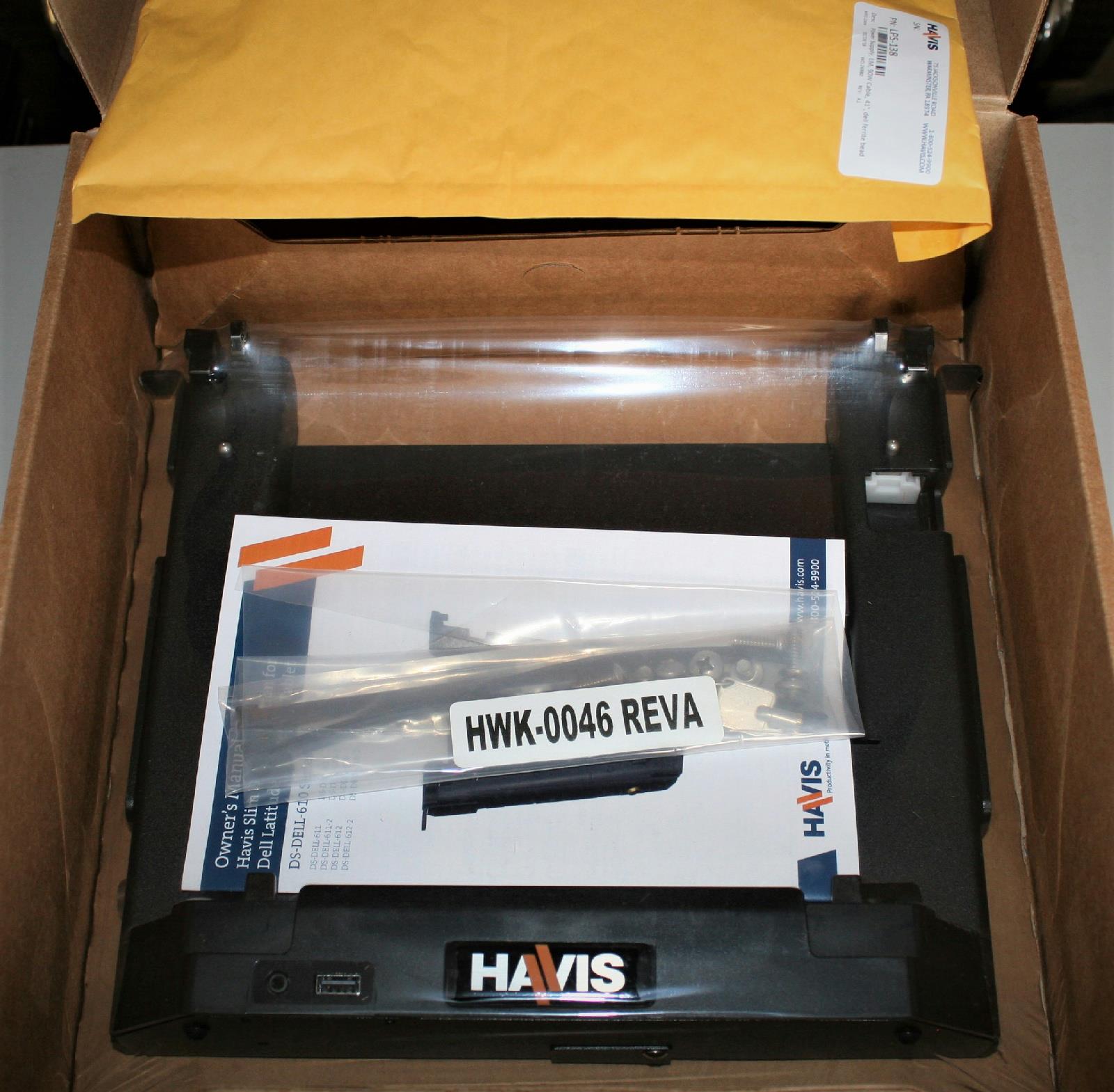 HAVIS mobile Docking Station for Dell Latitude 12 Rugged Tablet w Lind DC Power Supply DS-DELL-612-2 DS-Dell-611-2 LPS-138