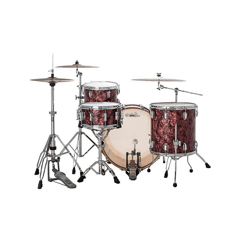 Ludwig Classic Maple 3 Piece Pro Beat Shell Pack with 24 in. Bass Drum Burgundy Pearl