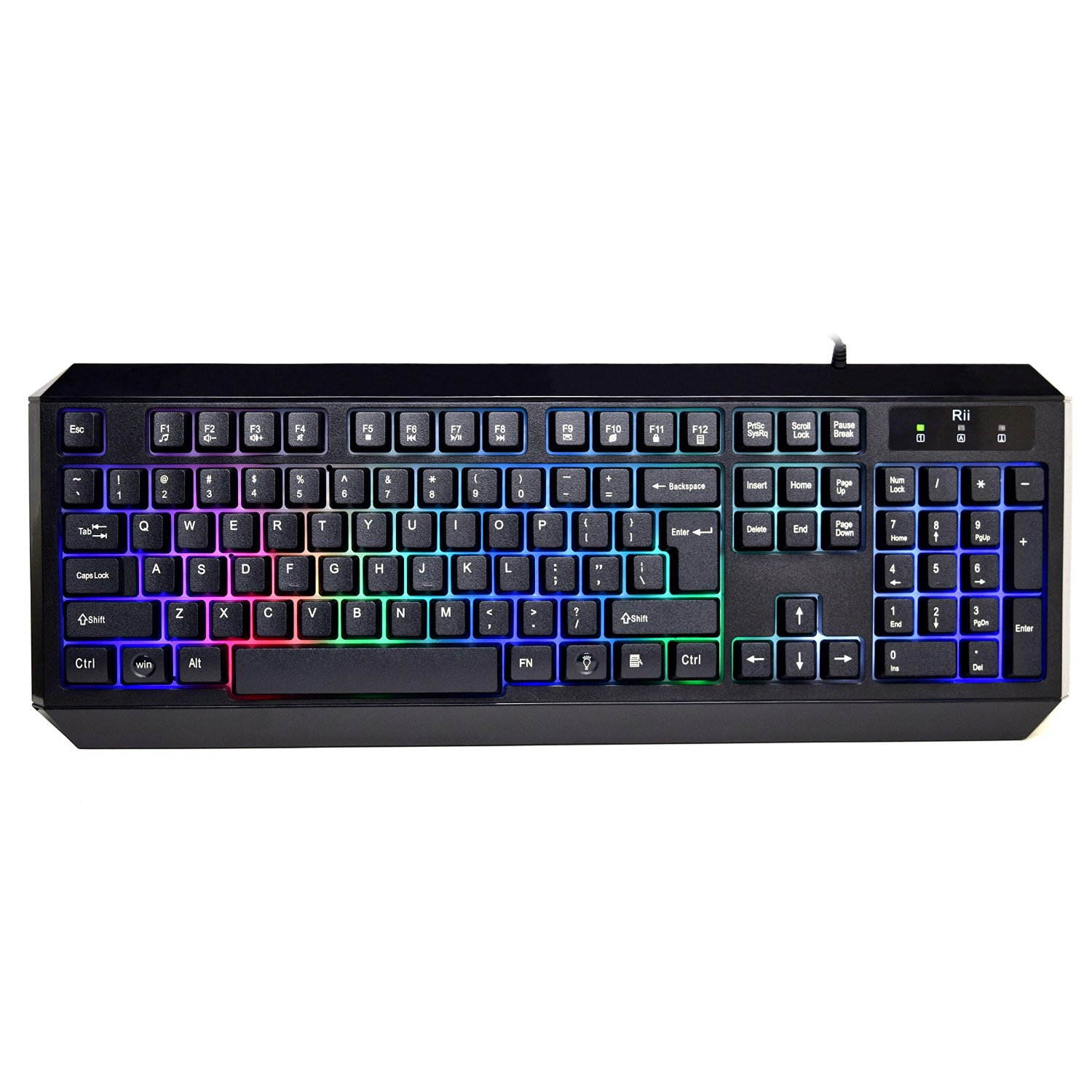 Rii RK300 LED Backlit Gaming Keyboard (7 Color Backlit)