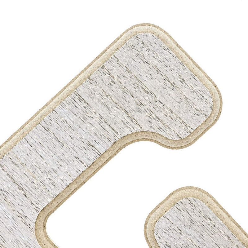 Genie Crafts Unfinished Wood Alphabet Letter E Cutout for DIY Painting, Crafts, Wall Decor, 9 x .5 x 12 in