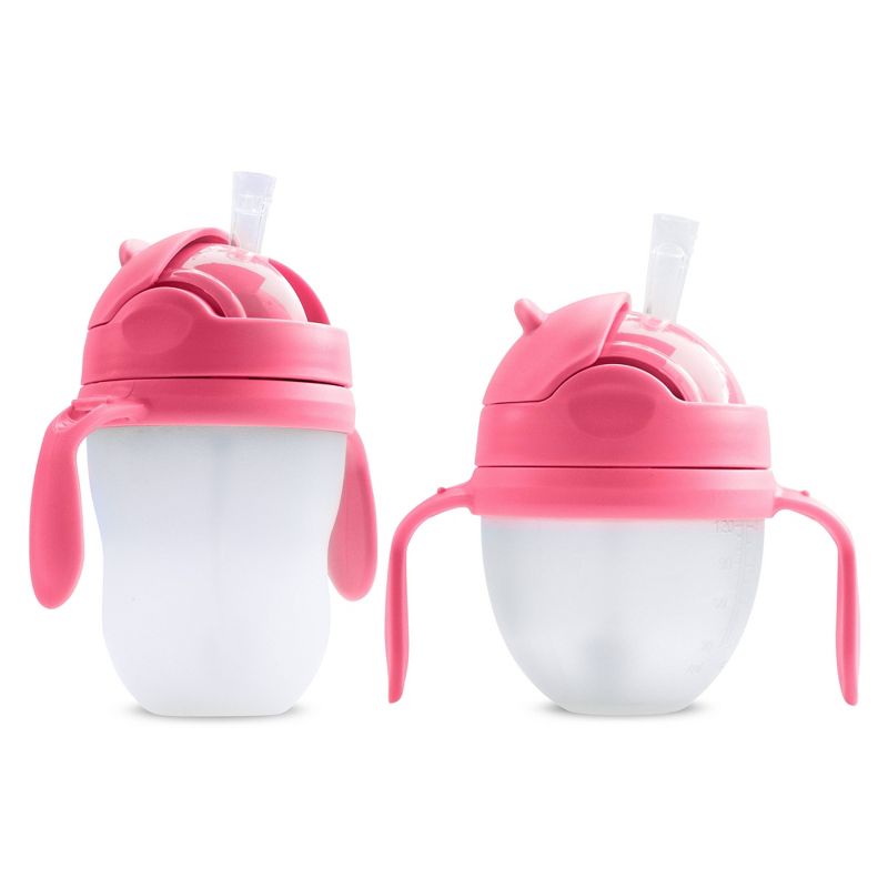 Anpei 3-in-1 Sippy Cup Conversion Cap For Comotomo Baby Bottle - Pink