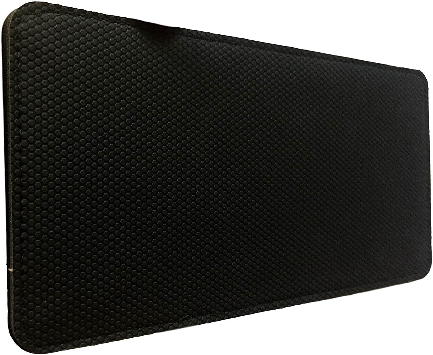 The Gamer Plug - Gaming Mouse Wrist Rest Pad - Black - Stitched Edges - Memory Foam - 8&rdquo x 4&rdquo x 0.9&rdquo (Mouse Thick)