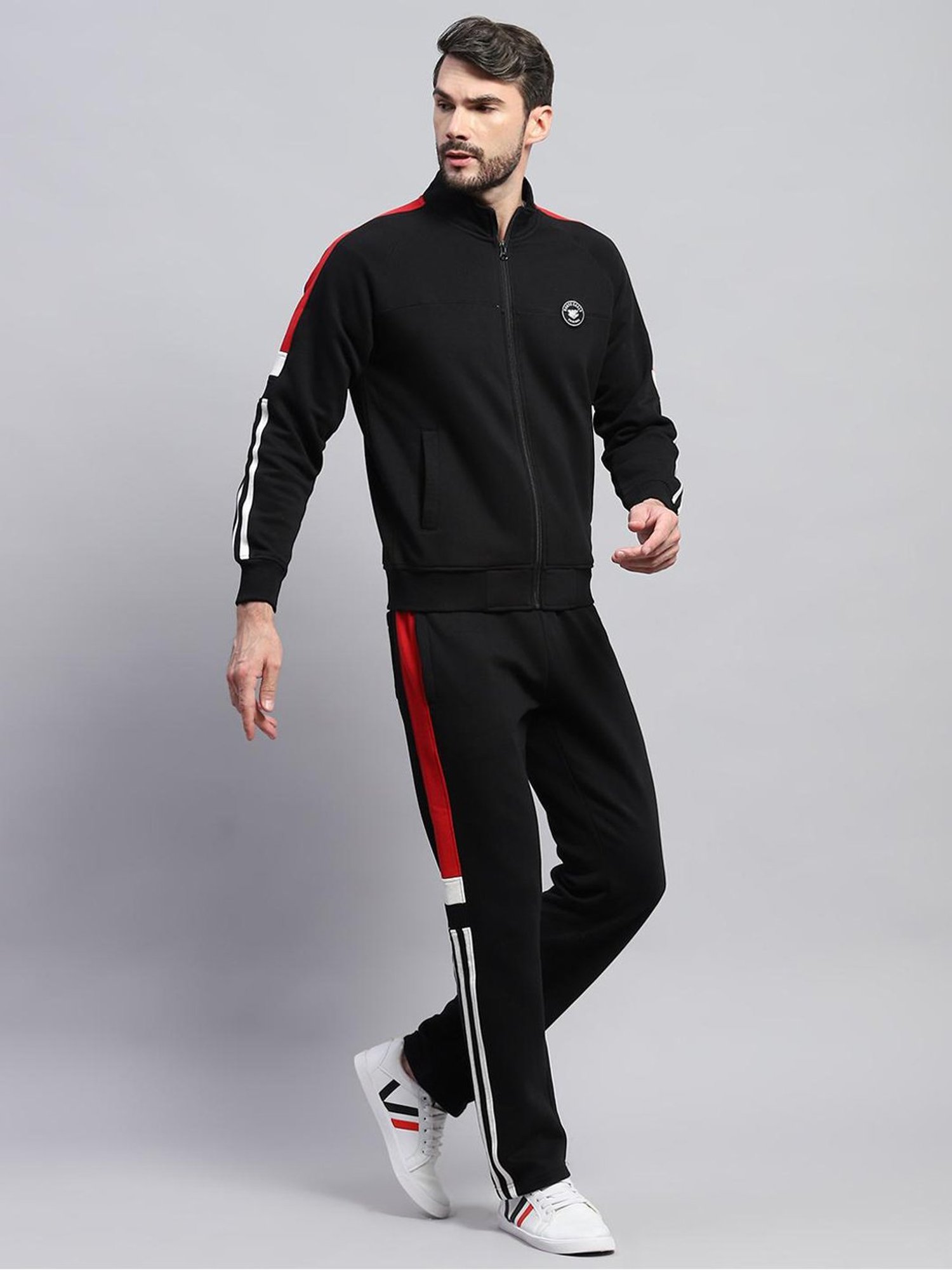 Vimal Jonney Light Mud Cotton Regular Fit Tracksuit