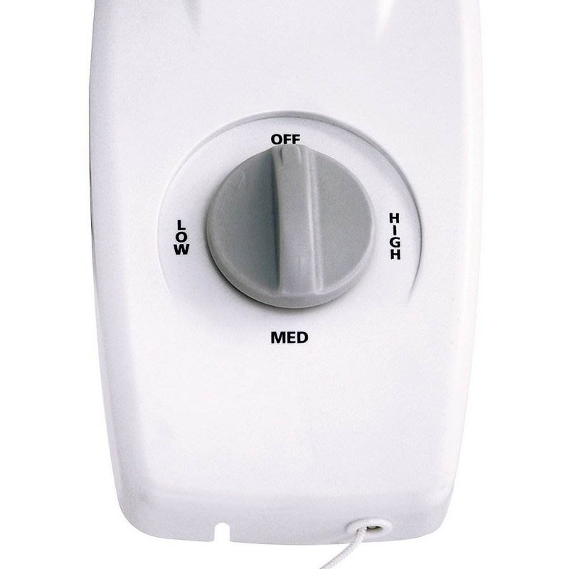 Air King 18 Inch 1/20 Horsepower 3-Speed Adjustable Commercial-Grade 90-Degree Oscillating Enclosed Workshop Home Garage Steel Wall Mounted Fan, White