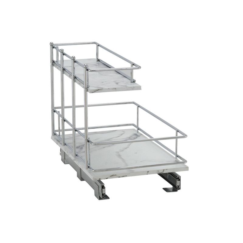 Household Essentials 12" Under Sink Extended Organizer Faux Marble