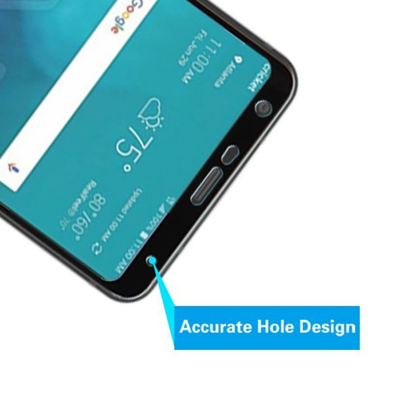 Valor Full Coverage Tempered Glass LCD Screen Protector Film Cover For LG Stylo 4/Stylo 4 Plus, Black