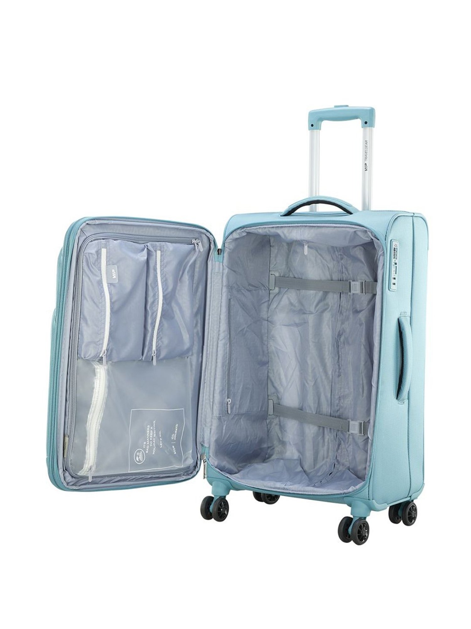 VIP Ultimus Green Solid Soft Medium Trolley Bag - 30 cm