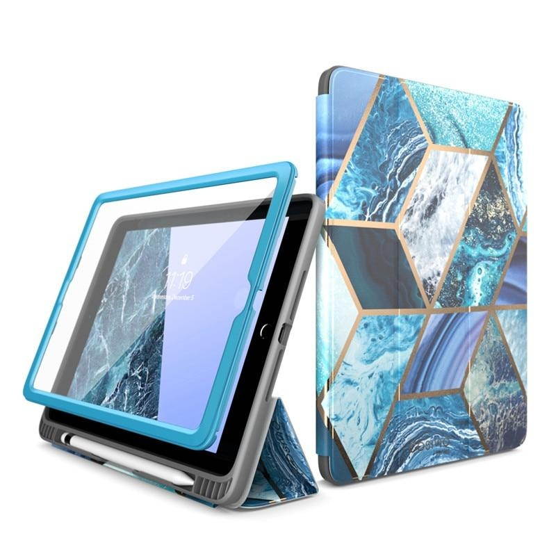 I-BLASON For iPad 9.7 Case (2018/2017) Cosmo Trifold Stand Case with Auto Sleep/Wake & Pencil Holder, Built-in Screen Protector