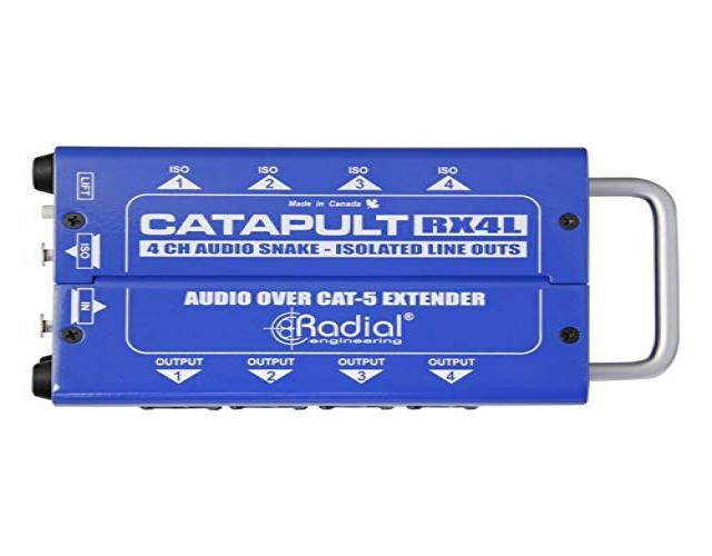 Radial Engineering Catapult RX4L Cat5 Audio Receiver (4x4 Line Out)