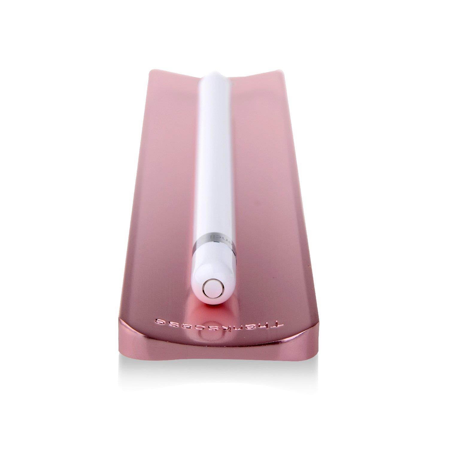 Thankscase Solid Aluminum Dock for Apple Pencil, Easy to Place and Hold, Prevent Your Apple Pencil from Rolling Around (Rose Gold)