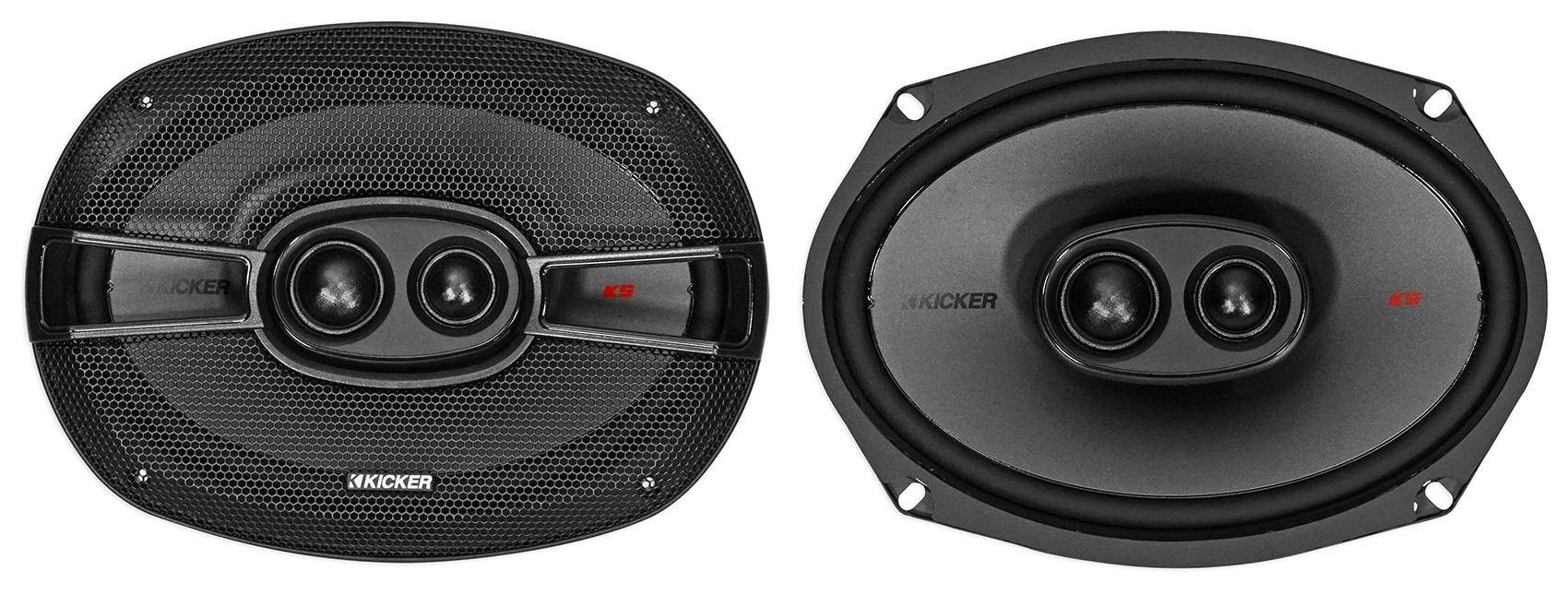 Kicker 44KSC69304 6x9" KS 3-Way Coaxial Speaker System