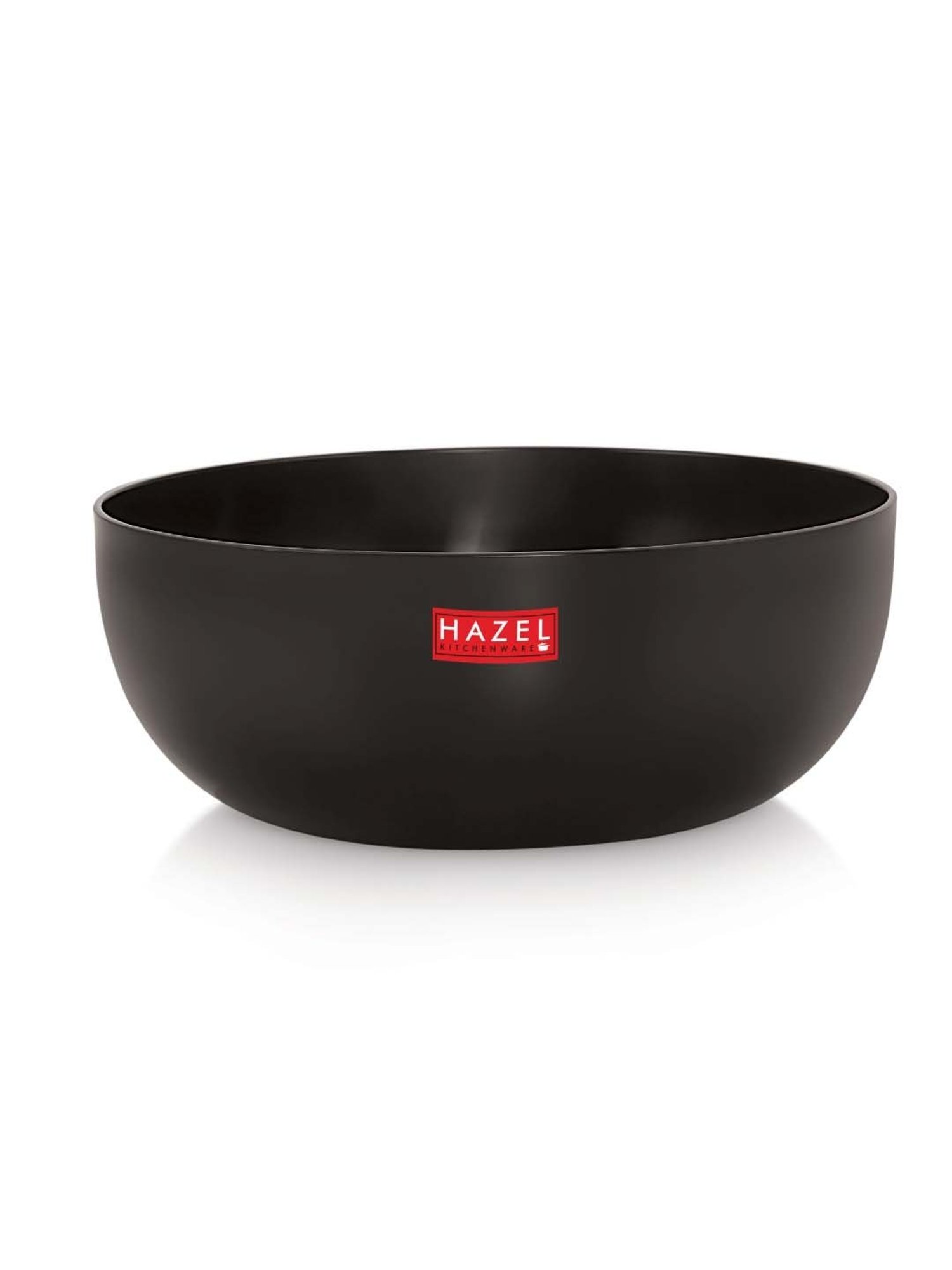 HAZEL 3mm Hard Anodised Tasra Aluminium Frying Tasla Kadai with Induction base, 4000 ml,Black
