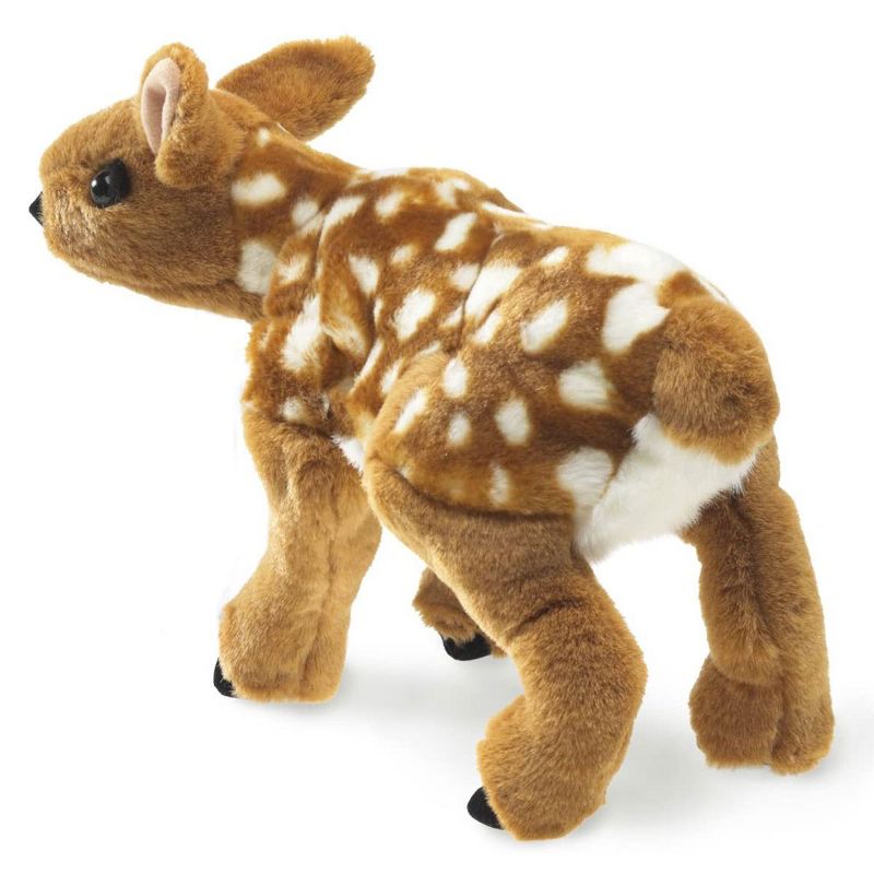 Folkmanis Fawn Hand Puppet with Movable Head and Front Paws