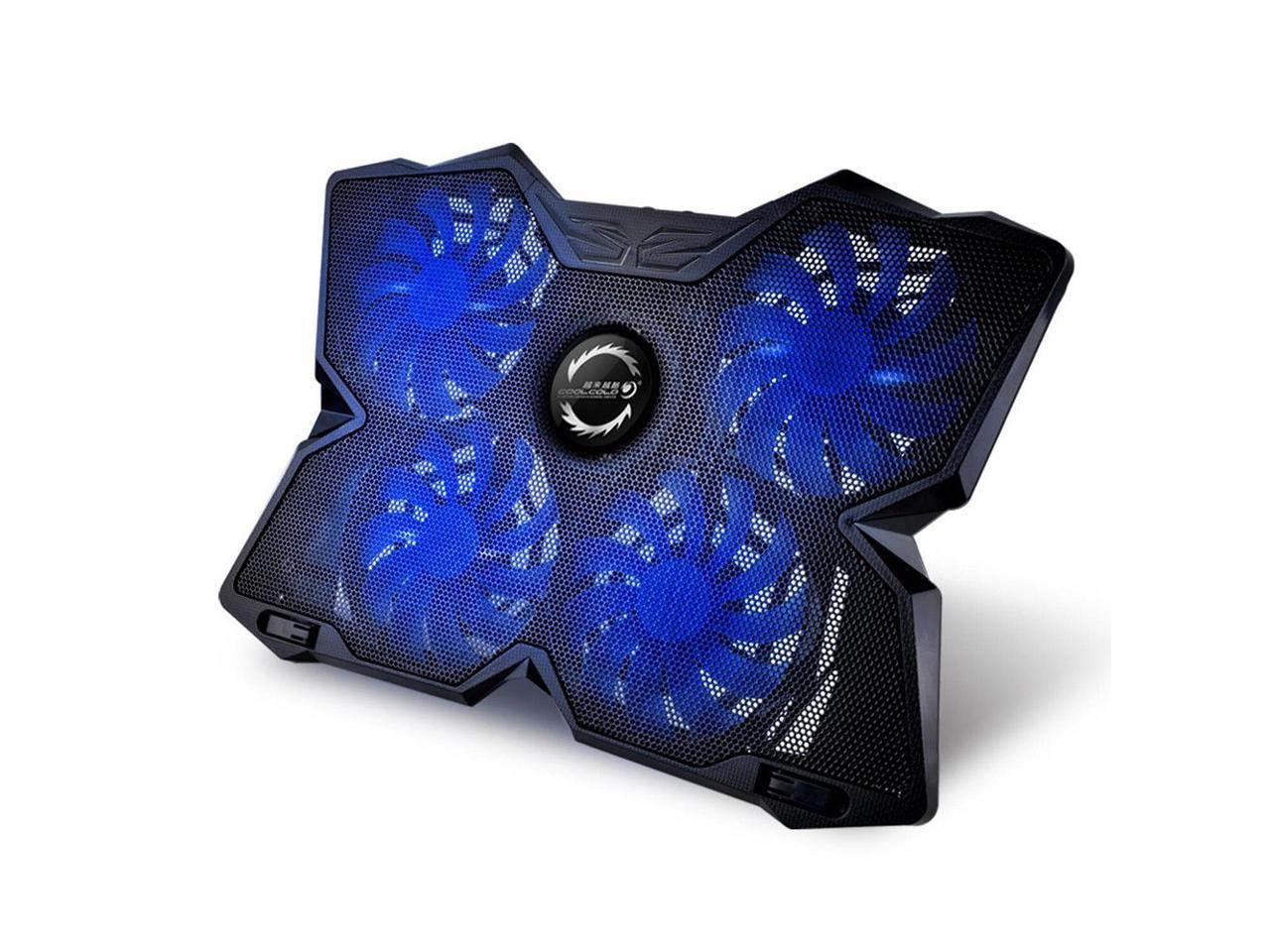 Werleo Laptop Cooler with Stand The Most Powerful Slim Gaming PC Fan Cooler for Computer Rapid Cooling Action 4 LED Fans Quiet USB Laptop Cooling Pad