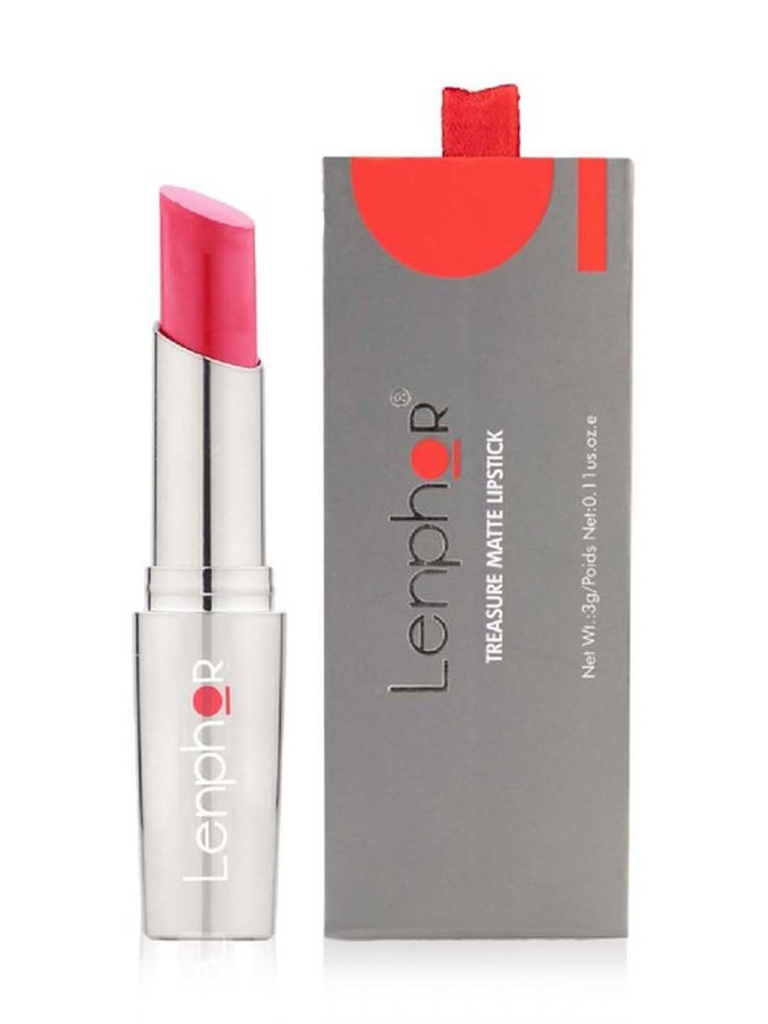 Lenphor Treasure Matte Lipstick Magenta Jam 016 - 3 gm