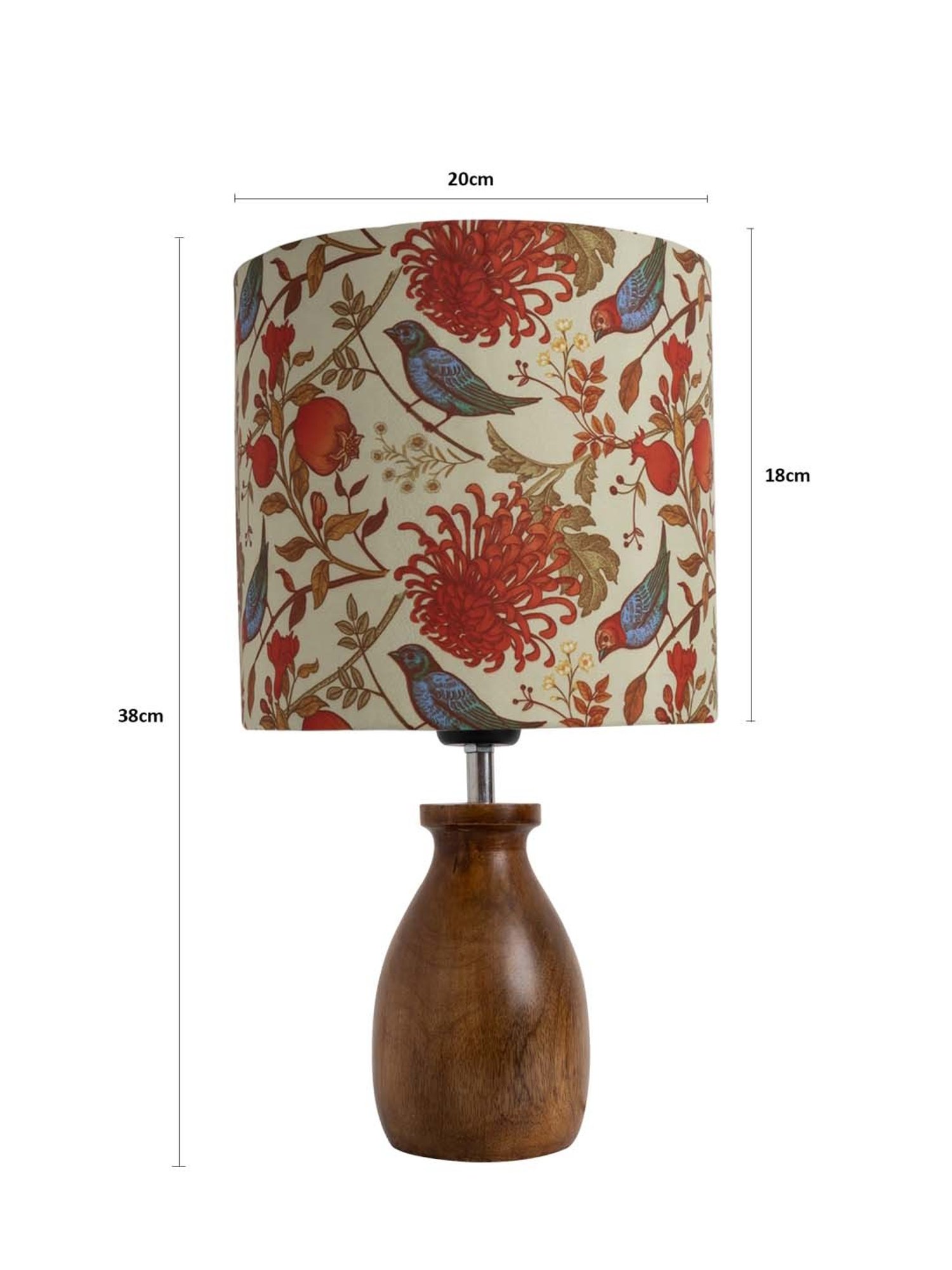 Homesake 'Modern' Multicolor Wood Table Lamp with Base - Set of 1