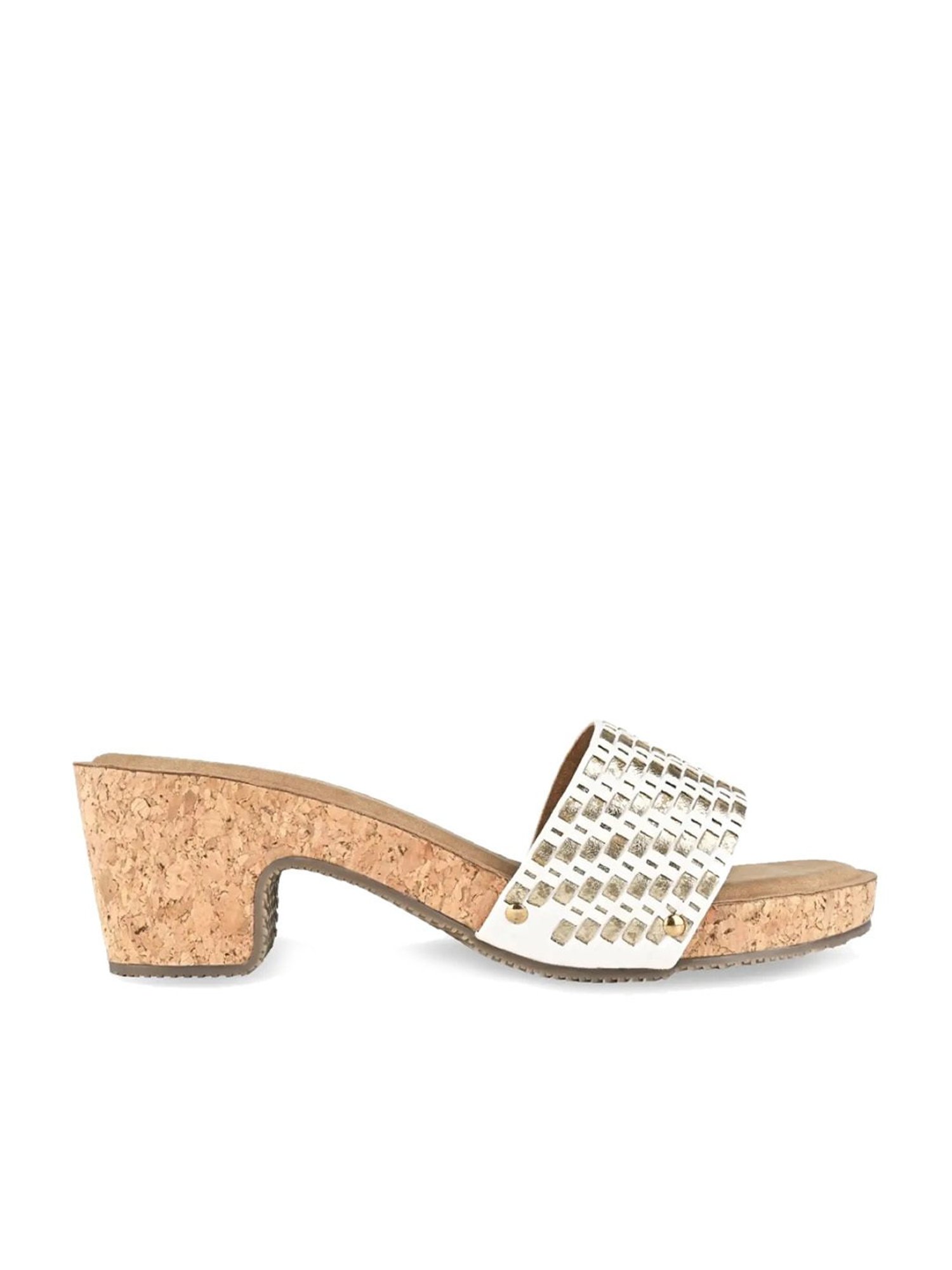 Rocia by Regal Women's Cream Casual Sandals