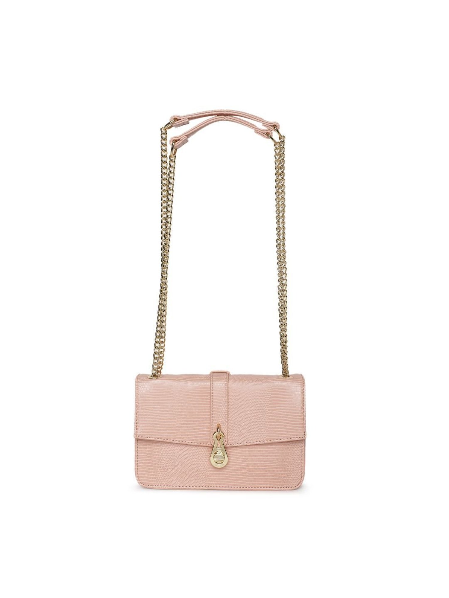 Beverly Hills Polo Club Pink Animal Effect Medium Shoulder Bag