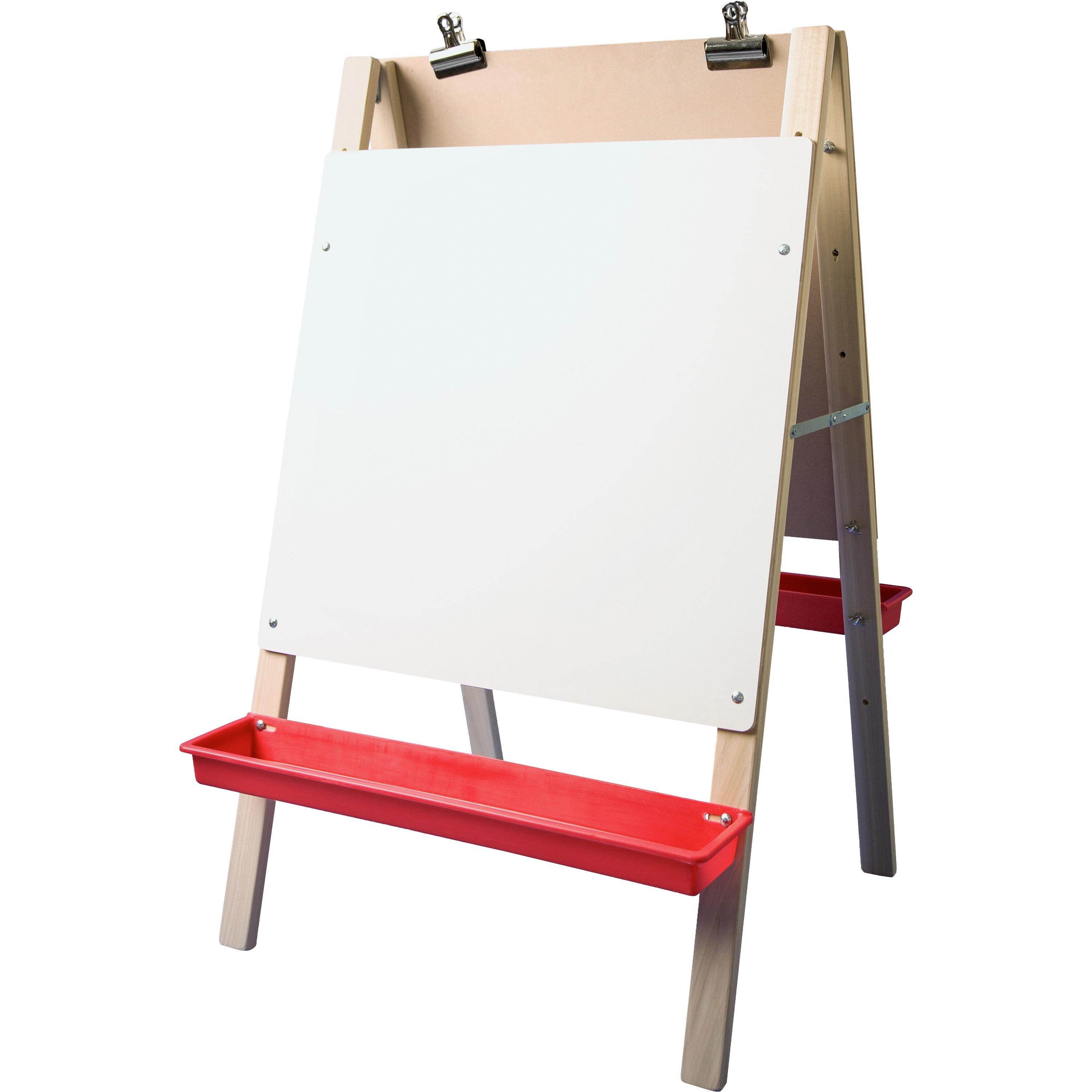 Flipside Child's Preschool Easel Height-Adjustable 24"Wx40"H Multi 17314