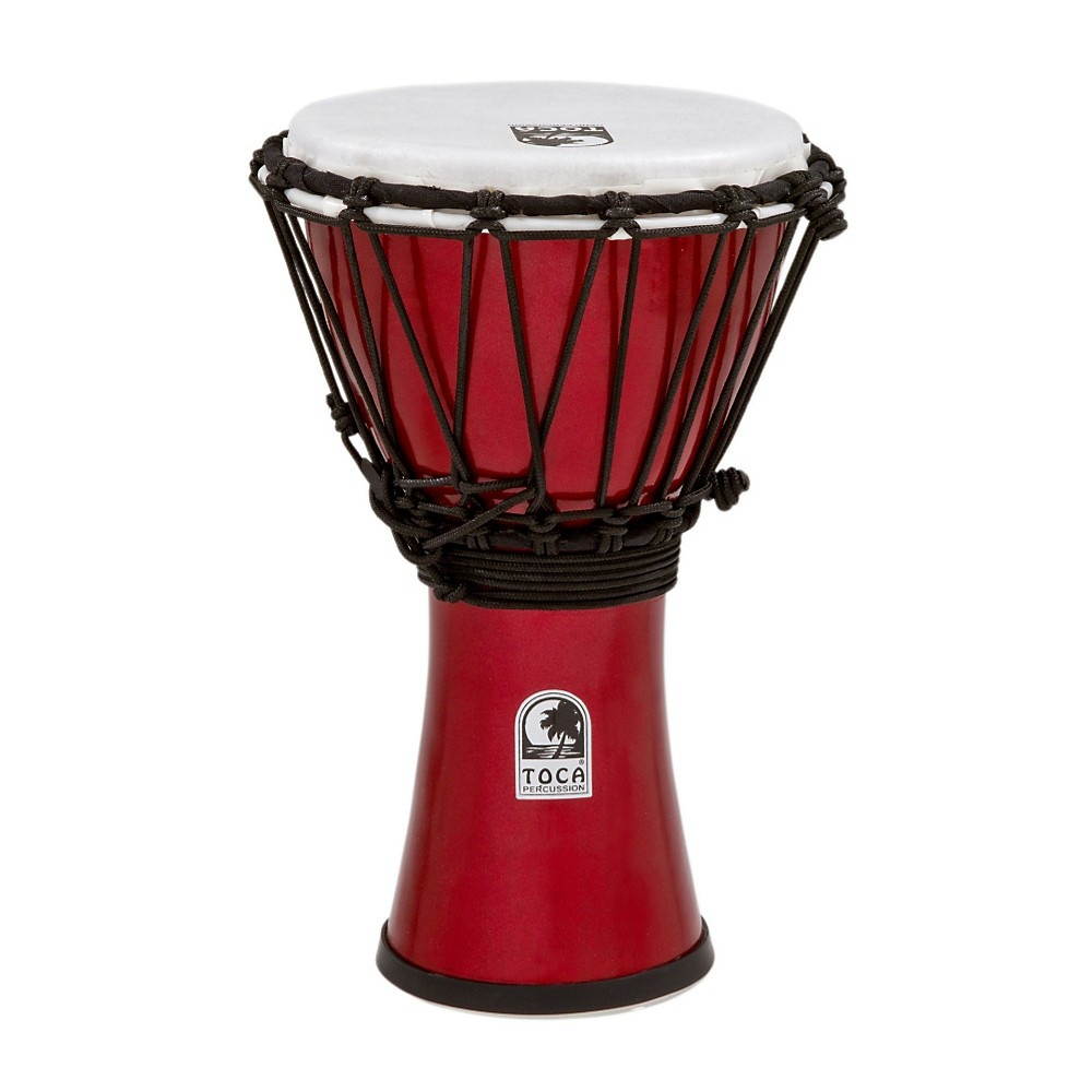 toca tfcdj7mr freestyle colorsound 7inch djembe  metallic red