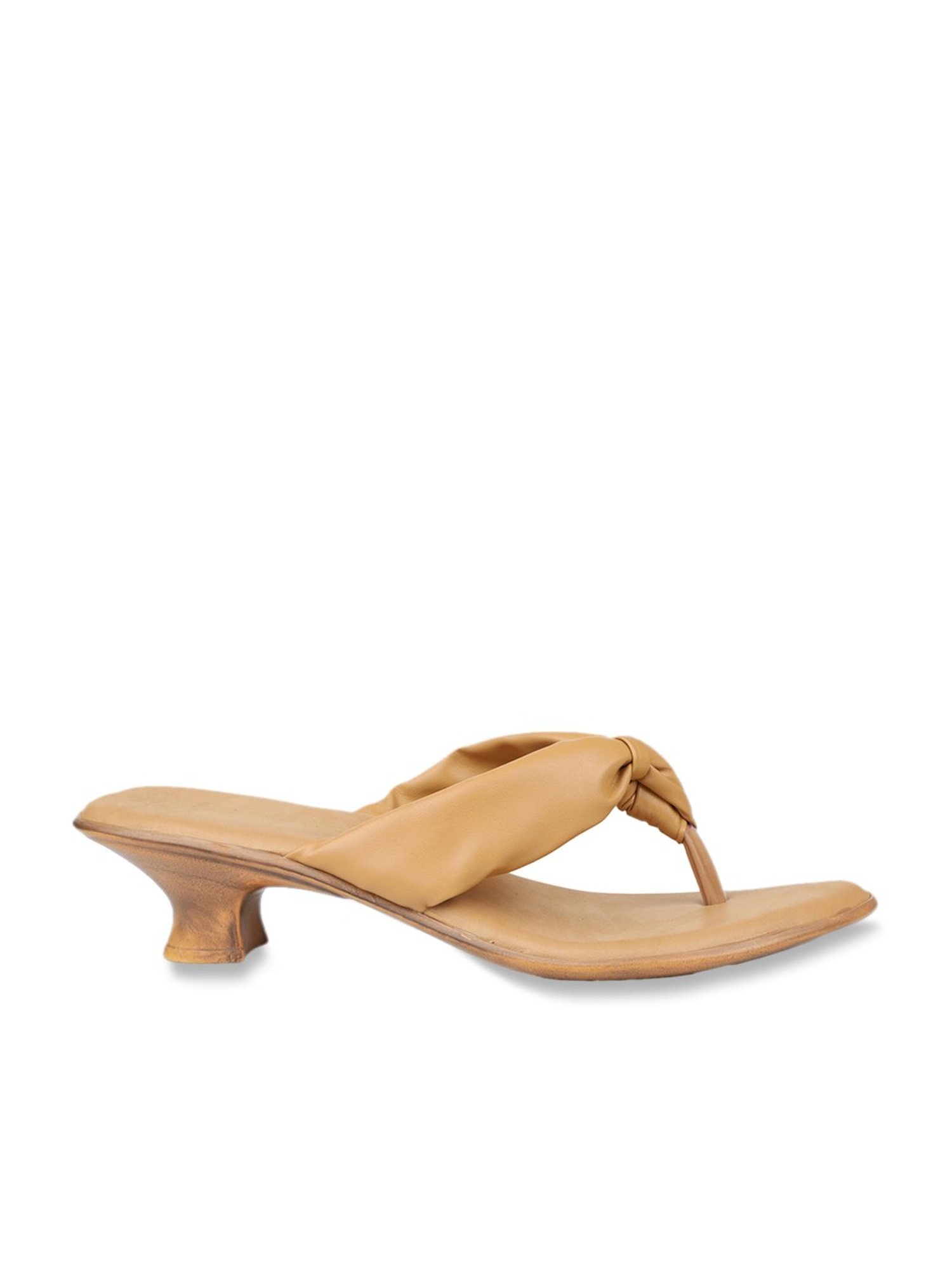 Design Crew Women's Beige Thong Sandals