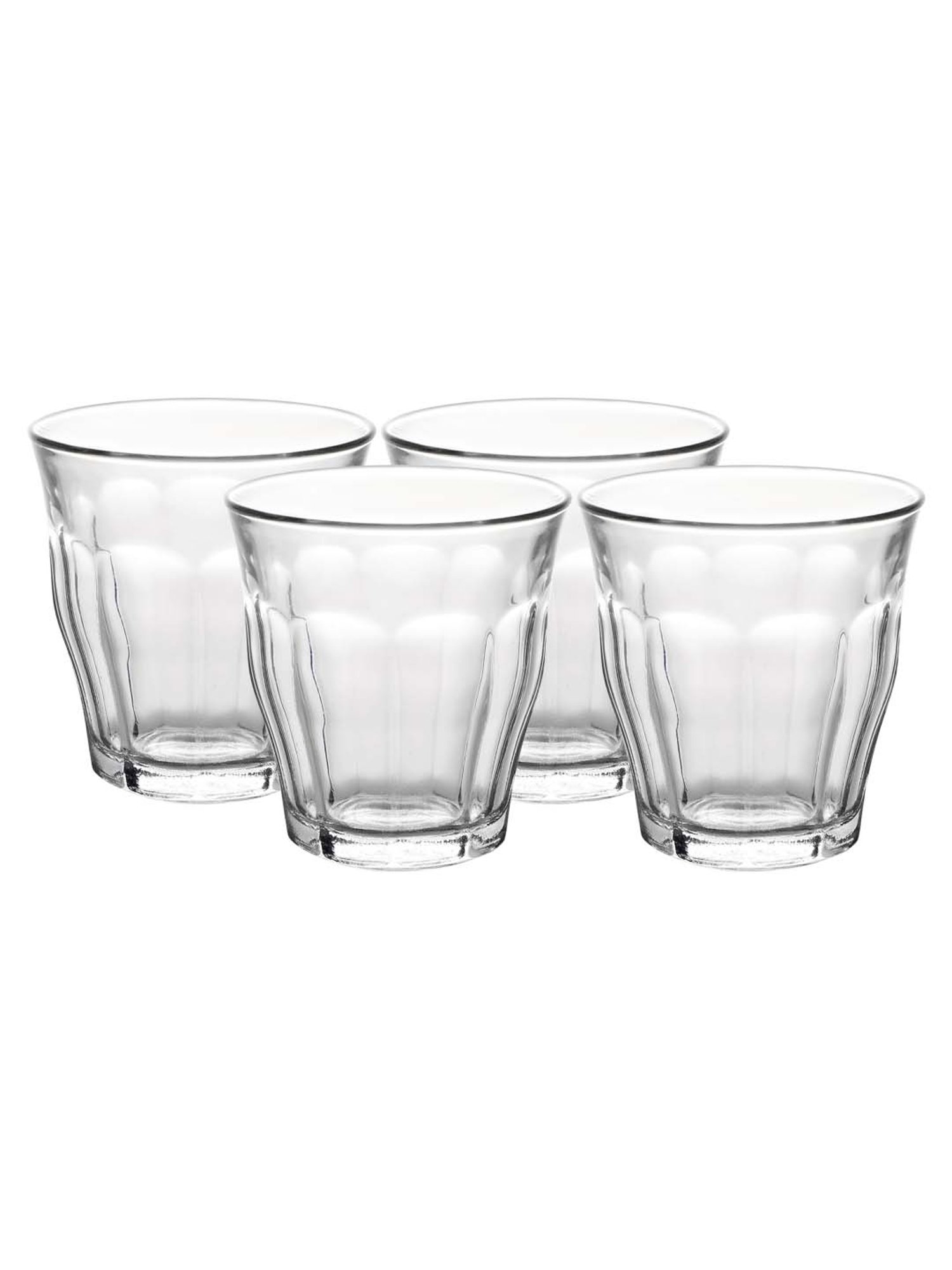 Duralex 'Picardie' Transparent Glass 17.5 cm Tumbler (0.09 L) - Set of 4