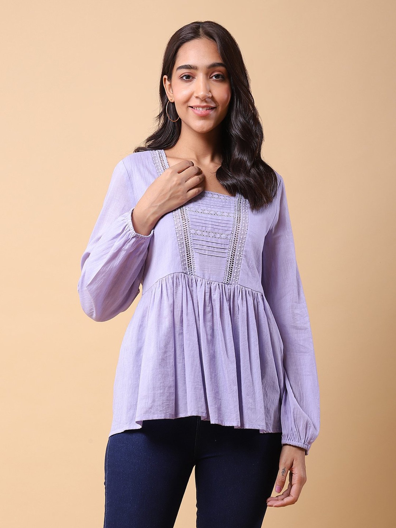aarke Ritu Kumar Lavender Top