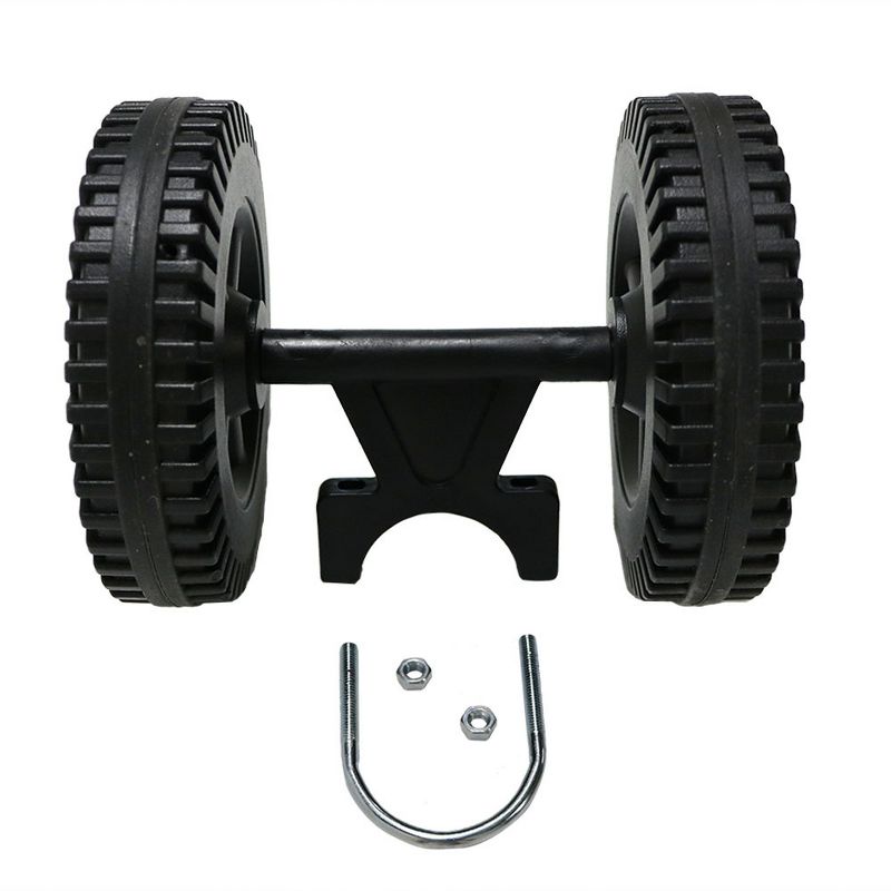 Sunnydaze Portable and Heavy-Duty Design Hammock Stand Mobile Wheel Kit with 6-Inch Diameter Wheels - Black