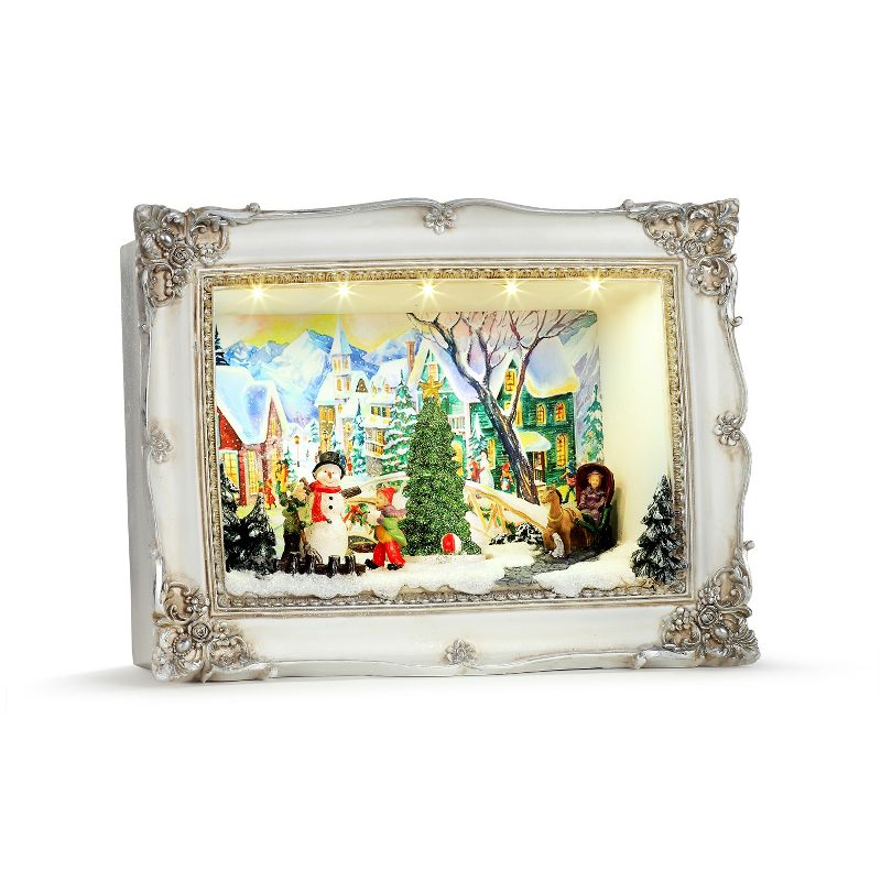 Mr. Christmas Animated Shadow Box Scene Animated Musical Christmas Decoration - Village