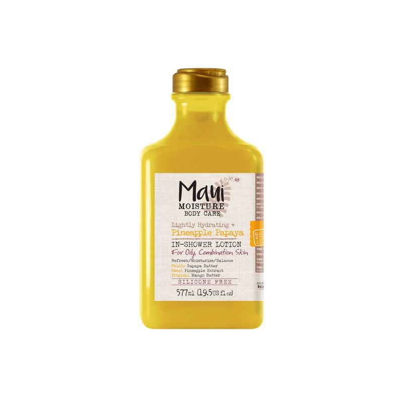 Maui Moisture Lightly Hydrating In-Shower Lotion - Pineapple Papaya - 19.5 fl oz