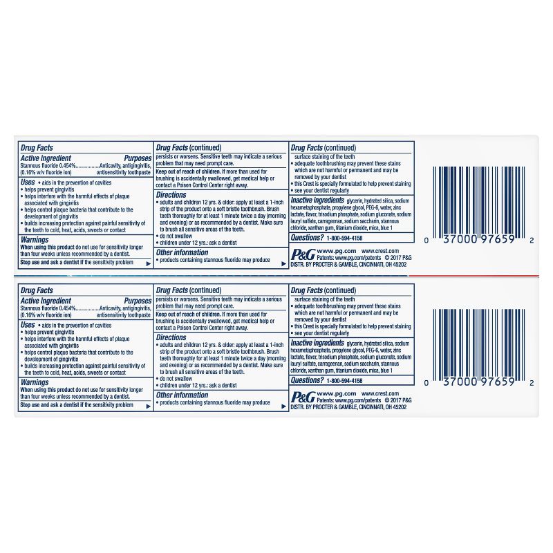 Crest Pro-Health Advanced Gum Protection Toothpaste Twin Pack - 5.1oz