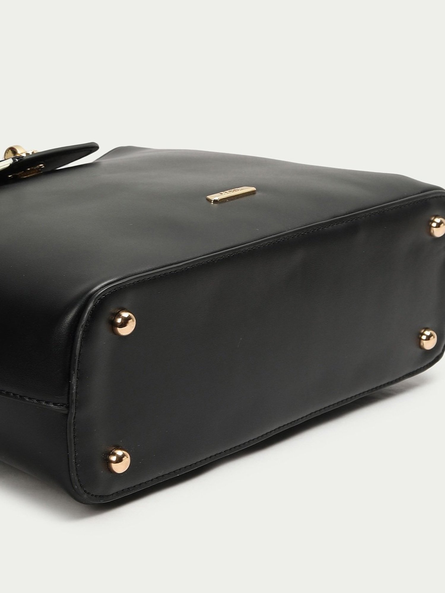 Code by Lifestyle Black Solid Shoulder Handbag