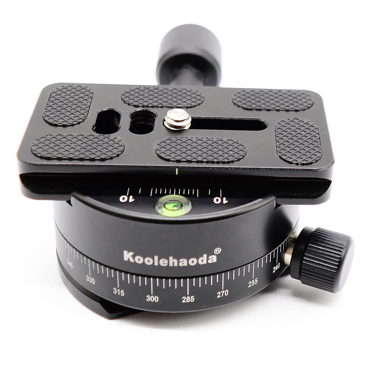 Koolehaoda 360&deg; Panoramic Head Professional Camera Tripod Panoramic Head Holder Universal Quick Release Plate Compatible with RRS/Arca-Swiss (LPC-1 Panoramic Head)