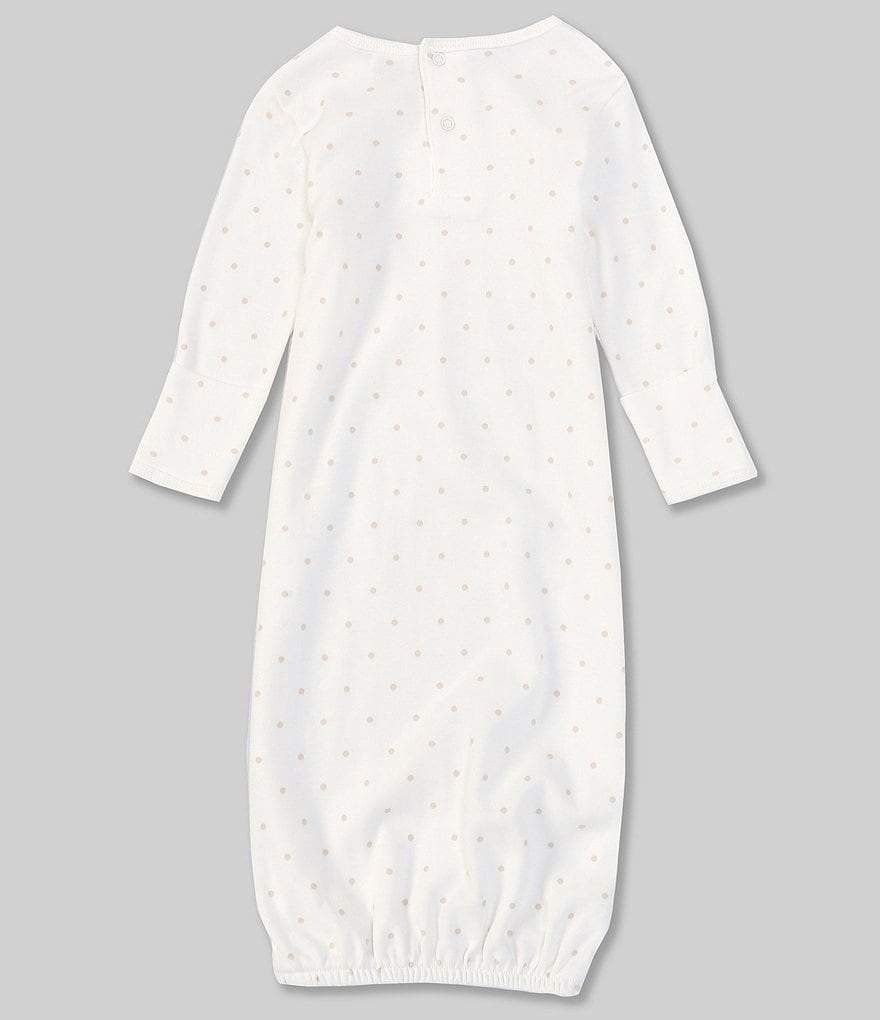 Hudson Baby Infant Girl Fleece Long-Sleeve Gowns 3pk, Navy Rose, 0-6 Months