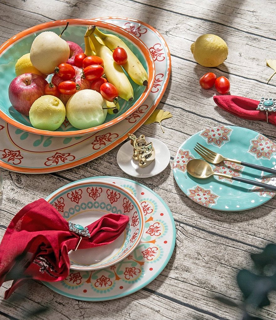 HiEnd Accents Western Melamine Serving Bowl