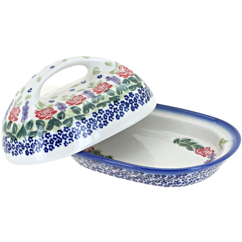 3R Studios Pressed Glass Butter Dish