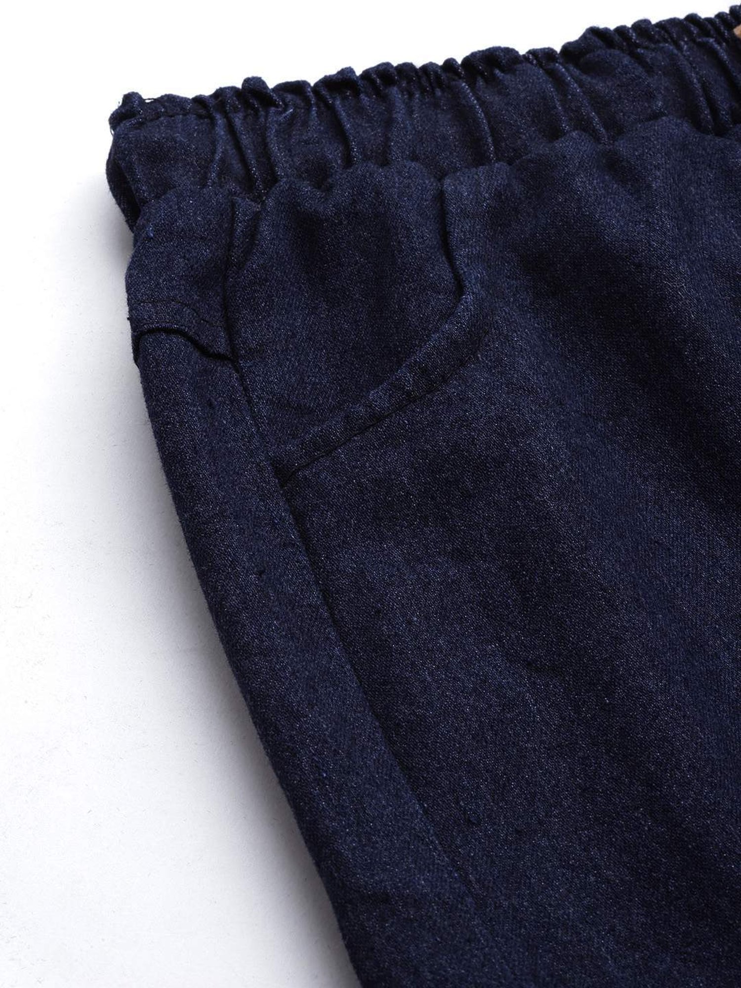 Aarika Navy Mid Rise Sports Joggers